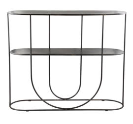 Dessa Black metalen open sidetable rechthoek