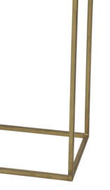 Side table S/2 100x25x70+120x25x80 cm BOCA m.zwart wash-goud