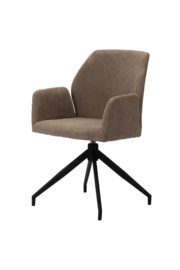Eetkamerstoel Storm Taupe Roterend