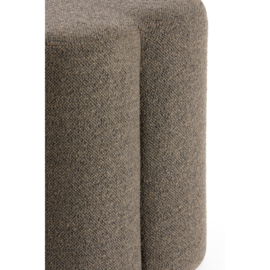 Poef 38x38x45 cm NALANI donker bruin