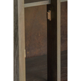 Kast 75x40x200 cm LILIAN hout donker bruin