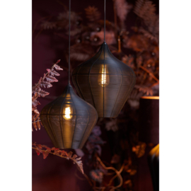 Hanglamp Ø27x29,5 cm ALVARO mat zwart