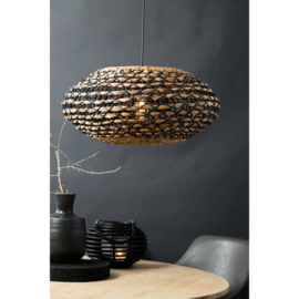 Hanglamp Ø60x29,5 cm TRIPOLI rotan naturel+zwart