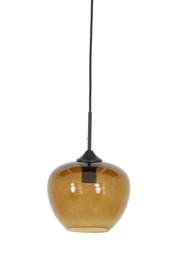Hanglamp Ø23x18 cm MAYSON glas bruin-zwart