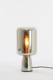 Tafellamp Ø16x32 cm LOTTA smoke glas+goud