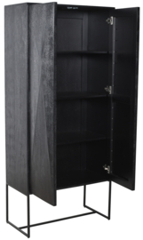 Onyx cabinet black 2 drs - PTMD