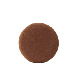 Poef Ø40x45 cm KIMI teddy terra+goud