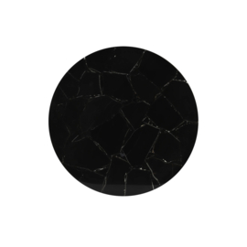 Schaal op voet Ø40x15 cm LAYO zwart agaat+antiek brons L