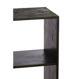 Kast open 106x35x190 cm RAYNA hout zwart
