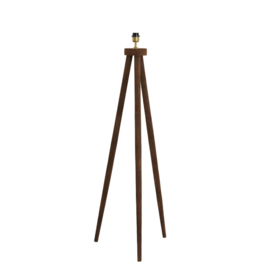Vloerlamp driepoot 52x52x122 cm ILIAS hout mat donker bruin