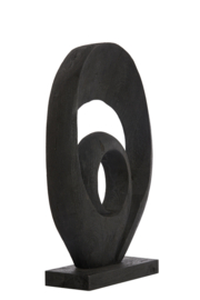 Ornament 40x14x60 cm RANDA hout mat zwart