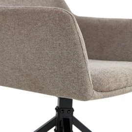 Eetkamerstoel Tess – Linnen Taupe (Set van 2)