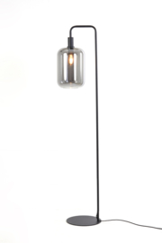 Vloerlamp 35,5x28x155 cm LEKAR zwart+smoke glas hoog
