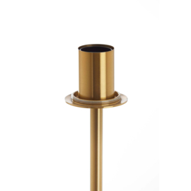 Vloerlamp Ø30x160 cm MEDINA glas amber+goud