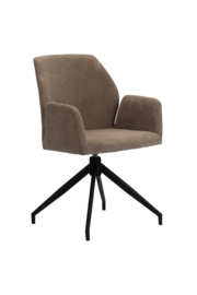 Eetkamerstoel Storm Taupe Roterend