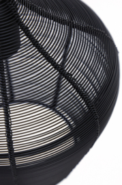 Hanglamp 5L 100x20x122 cm ALVARO mat zwart