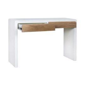 VERONA - console 2 lades - kalkpleister - L 120 x W 40 x H 80 cm - gebroken wit