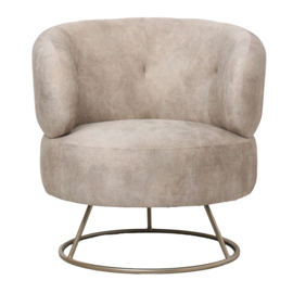 Carice Beige fauteuil infinity 2 beige gold base