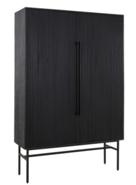 Kast 120x40x180 cm ABAGE hout zwart