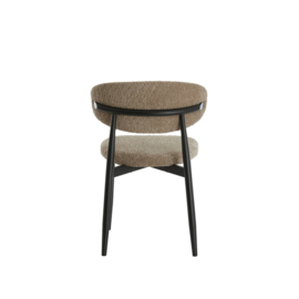 Eetkamerstoel 54x52x76 cm ENIOLA taupe+zwart