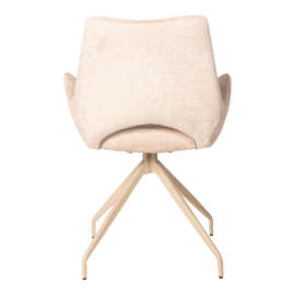 PTMD - Ubi Cream dining chair vogue 2 beige metal legs