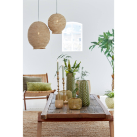 Hanglamp Ø45x53 cm CORYP palmblad naturel