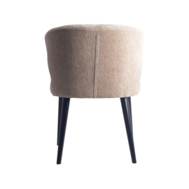 Fiori Cream dining chair black wooden legs