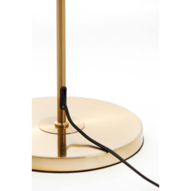 Vloerlamp Ø30x160 cm MEDINA glas smoke+goud