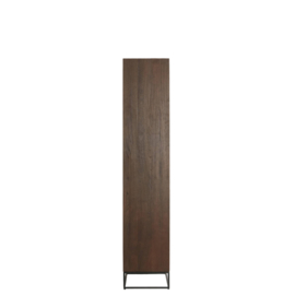 Kast 75x40x200 cm LILIAN hout donker bruin