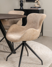Eetkamertoel California Roterend Zand - Lifestyle Homecollection