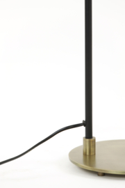 Bureaulamp 22x20x55 cm BRAJA mat zwart-antiek brons
