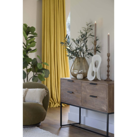 Side table 120x40x80 cm MEAVE hout donker bruin - Light & Living