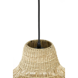 Hanglamp Ø50x57 cm SAGAR zeegras naturel