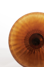 Tafellamp Ø40x53 cm PLEAT glas bruin+goud
