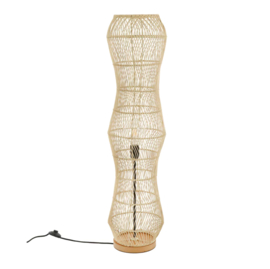 {auto} {auto}  Previous Next SURYA - vloerlamp - rotan / hout - DIA 25 x H 100 cm - wit