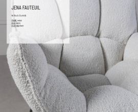 Jena fauteuil Ecru