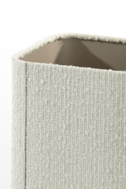 Kap vierkant rond hoog 20-20-26 cm BOLERO wit