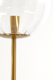 Vloerlamp 4L E14 42x20x182 cm MAGDALA glas helder+goud