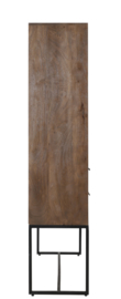 Light & Living - Kast 120x40x180 cm MEAVE hout donker bruin