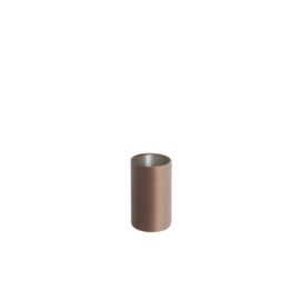 Kap ovaal recht smal 38-17,5-28 cm VELOURS chocolade bruin