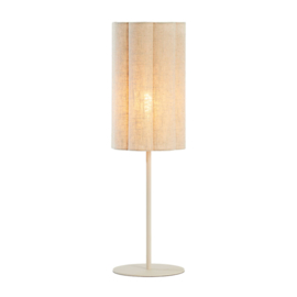 Tafellamp Ø20x70 cm FRINGE naturel+crème