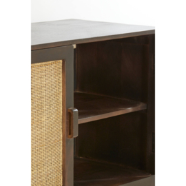 Kast 88x40x84 cm NIPOS mango hout donker bruin