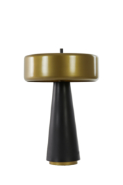 Tafellamp Ø30x45 cm NAGAI mat zwart-antiek brons