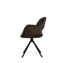 Link Dining Chair Berge 1072 Dark Grey Fabric
