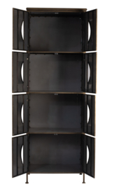 PTMD- Cave Black iron cabinet high