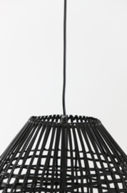 Hanglamp Ø46x69 cm OLAKI rotan zwart