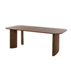 Eettafel 220x100x76 cm AYMARA hout donker bruin