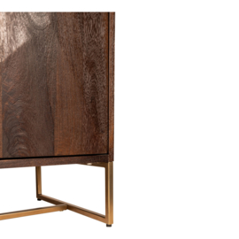 Onyx TV Cabinet Brown/Gold - PTMD