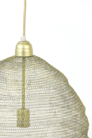 Hanglamp Ø45x60 cm NIKKI gaas licht goud