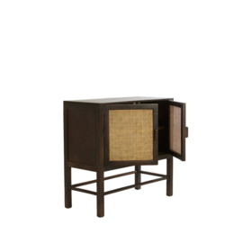 Kast 88x40x84 cm NIPOS mango hout donker bruin